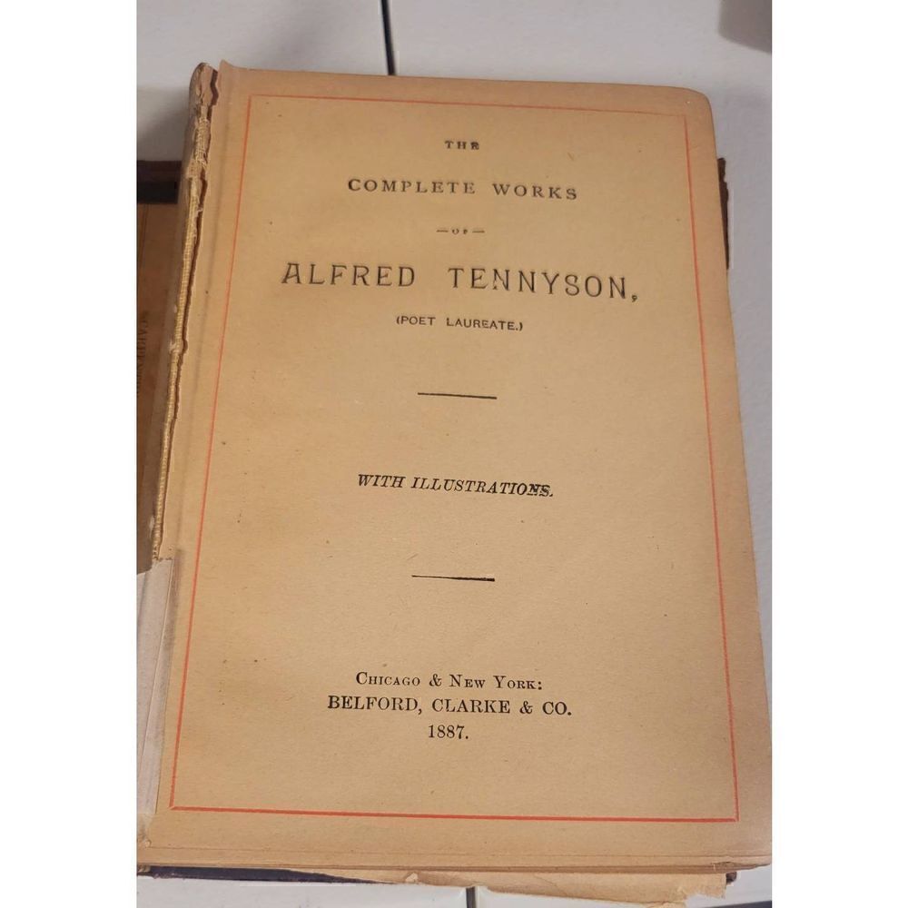 The Complete Works of Tennyson 1887 - Picture 5 of 8